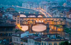 The old bridge in Florence